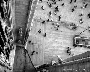 View From Duomo Cathedral, Milan Italy